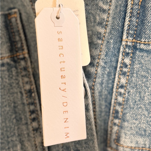 ✨ NWT Sanctuary Belted Denim Shirt Dress - Picture 4 of 4